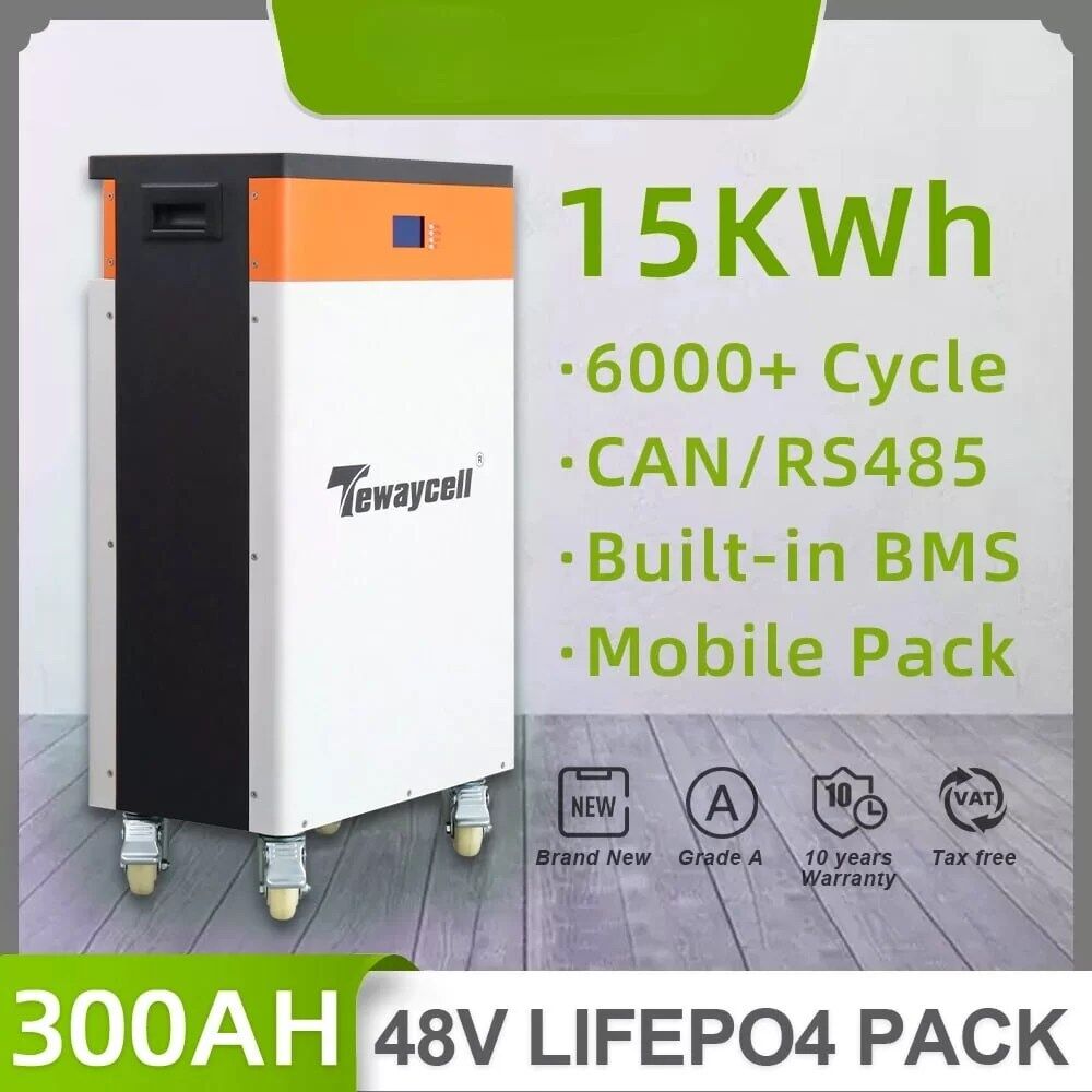 48V51V 300Ah LiFePO4 Battery Pack 15KWh
