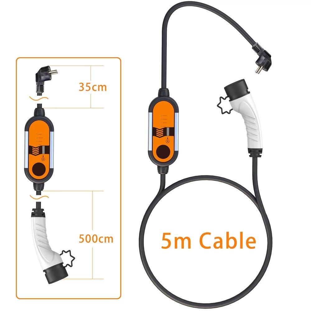 portable ev car charger 3.5kw 4