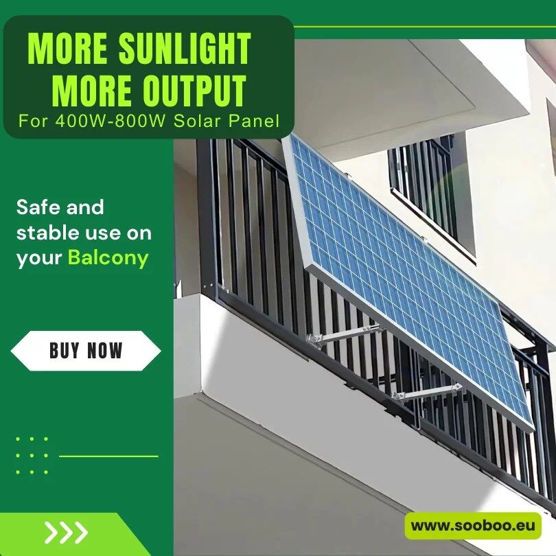 Mount solar panel balcony leaf